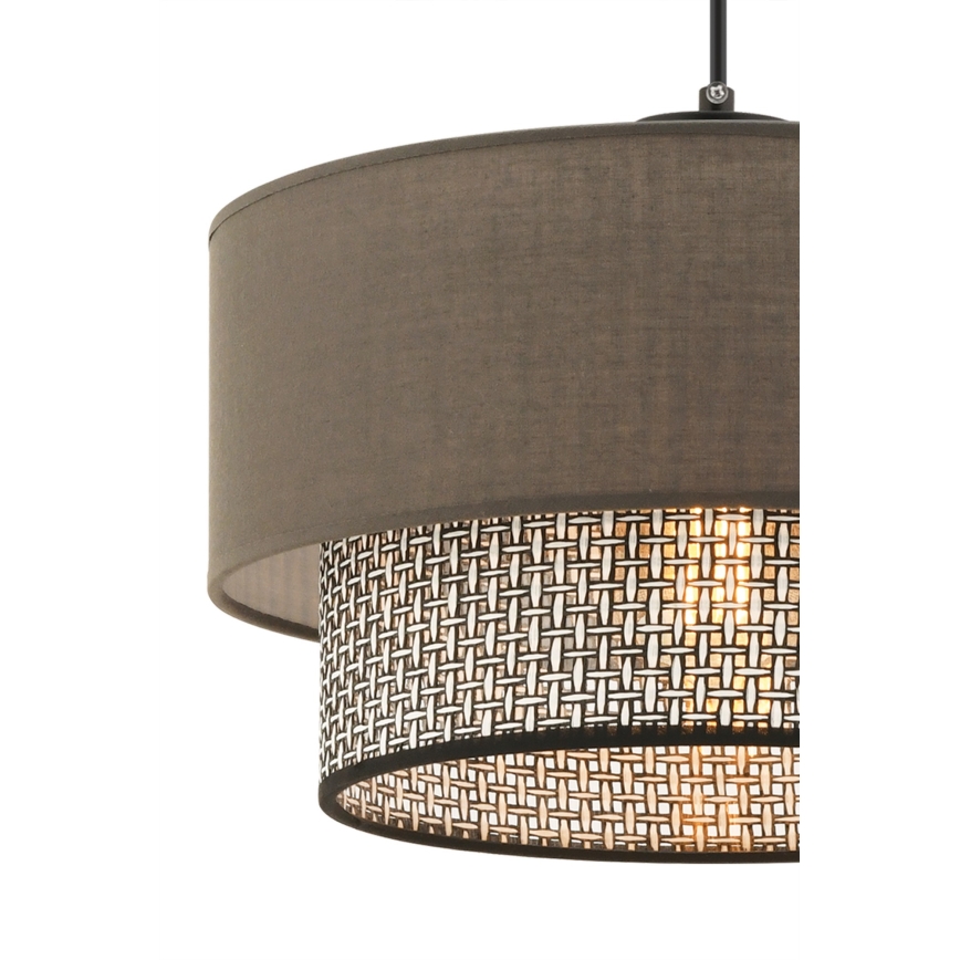 ECHO kábeles függeszték 1xE27/60W/230V barna/szürke