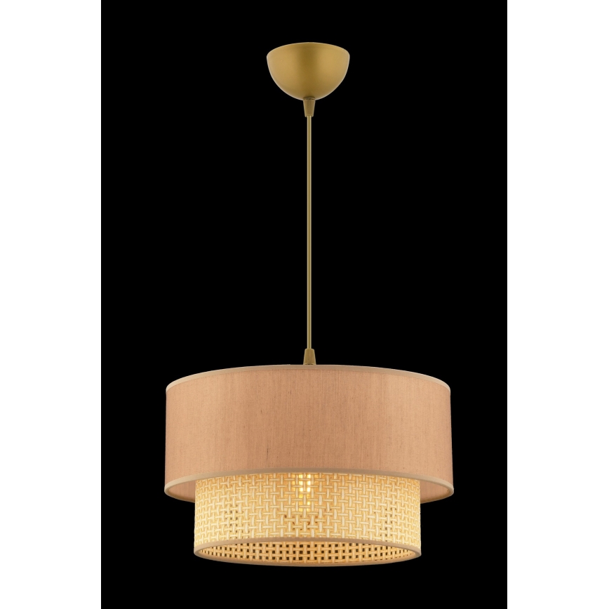 ECHO kábeles függőlámpa 1xE27/60W/230V bézs