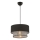 ECHO zsinóros függőlámpa 1xE27/60W/230V fekete/szürke
