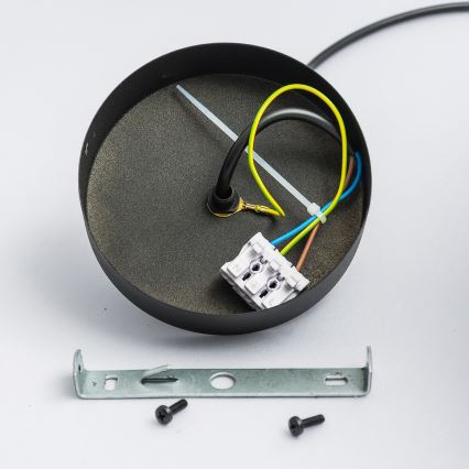 ECLIPSE kábellel függesztett csillár 1xE27/15W/230V fekete/fehér