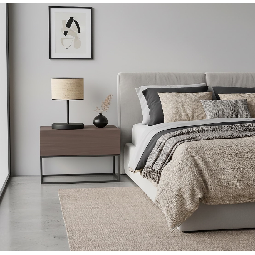 ECO asztali lámpa 1xE27/15W/230V bézs/rattan