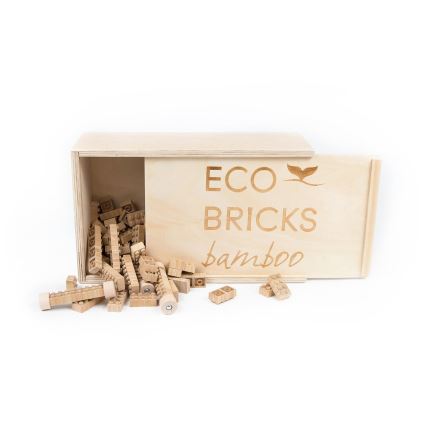 ECO BRICKS 145 darabos fa építőkészlet