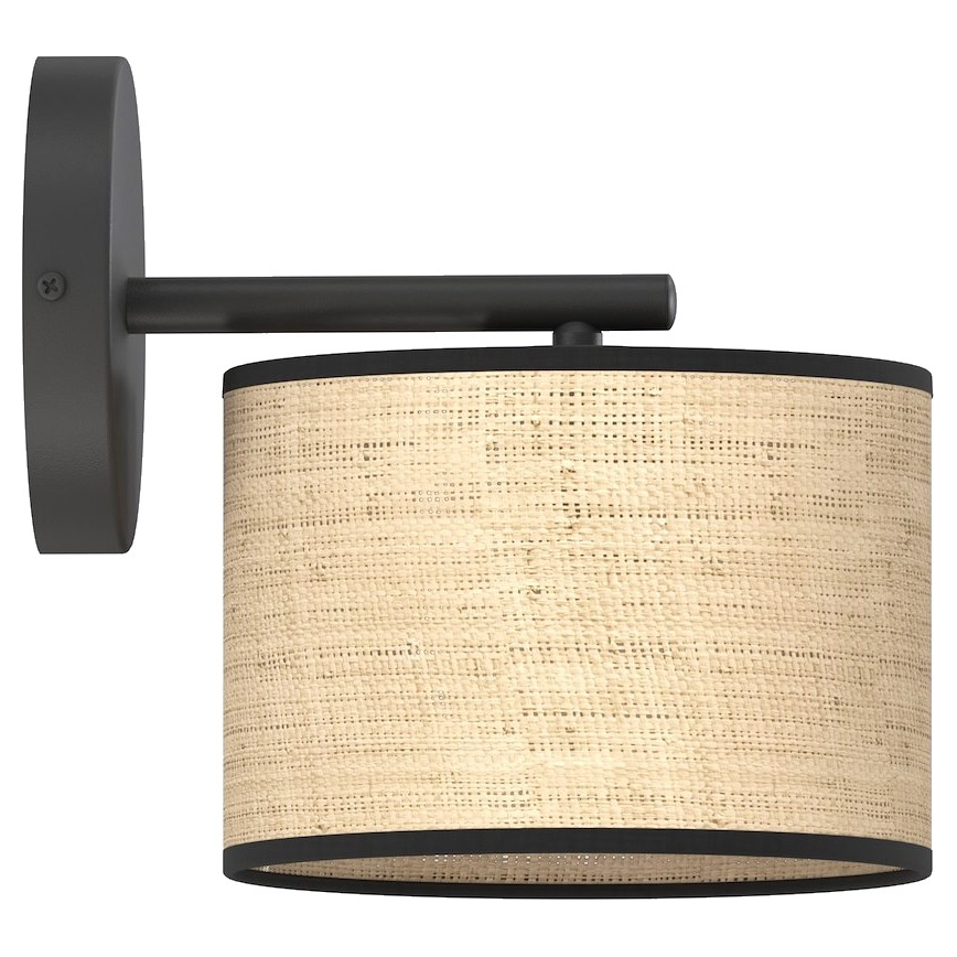 ECO fali lámpa 1xE27/15W/230V bézs/rattan