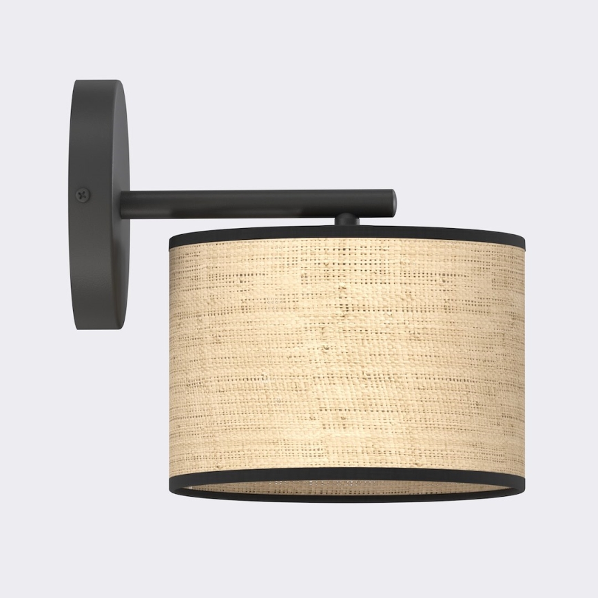 ECO fali lámpa 1xE27/15W/230V bézs/rattan