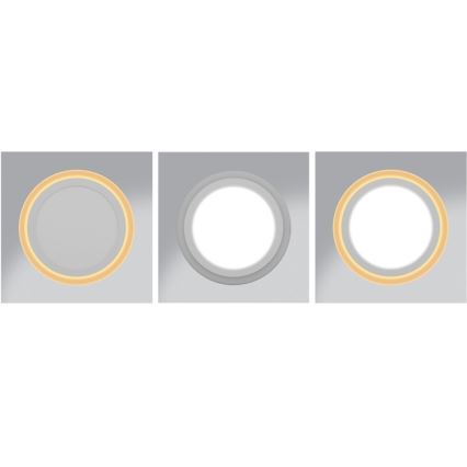 LED Beépíthető lámpa DUO LED/12W/230V + LED/4W