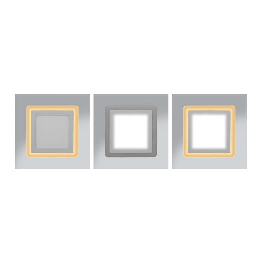 LED Beépíthető lámpa DUO LED/6W/230V + LED/3W