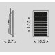 Ecolite DX-SOLAR-3000/5M - LED Napelemes szalag 3,7V 2400mAh 5m IP65
