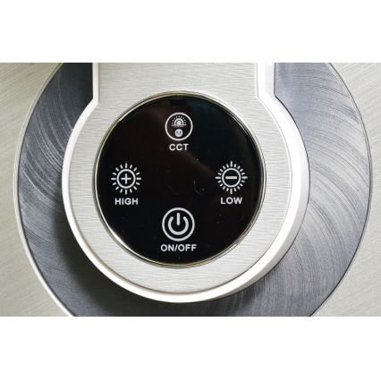 LED Dimmelhető érintős asztali lámpa LIMA LED/8W/230V USB ezüst