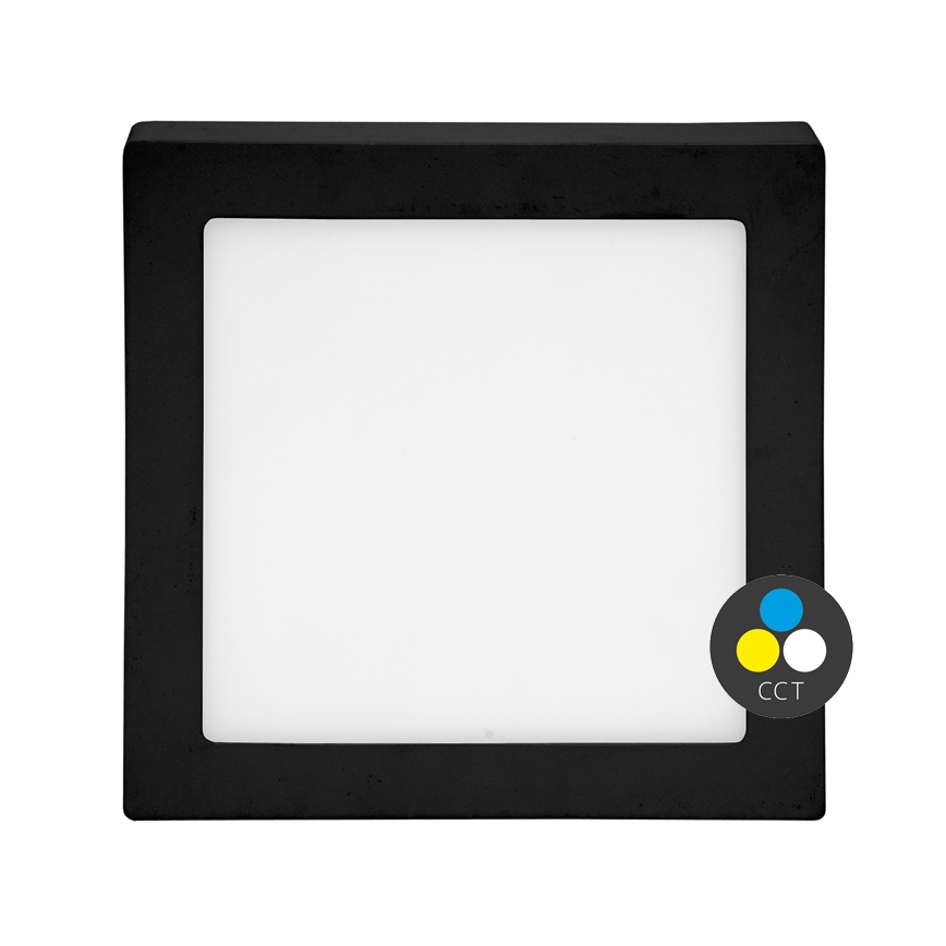 LED Mennyezeti lámpa RAFA LED/25W/230V 3000/4000/6000K 30x30 cm fekete