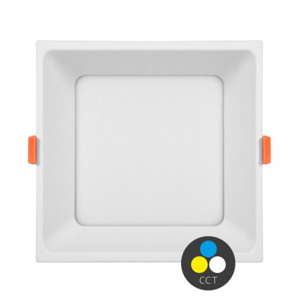 LED beépíthető lámpatest TONY LED/24W/230V 3000/4000/6500K 17x17 cm fehér