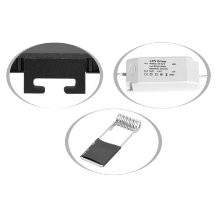 LED Fürdőszobai beépíthető lámpa LADA LED/12W/230V 3000/4000/6000K átm. 17 cm IP44 fehér