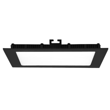 LED Fürdőszobai beépíthető lámpa RAFA LED/12W/230V 3000/4000/6000K 17x17 cm IP44 fekete