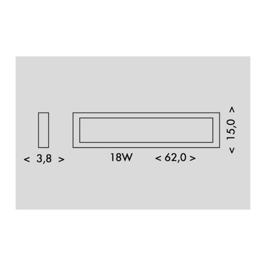 LED Mennyezeti lámpa PILO LED/18W/230V 4100K 62 cm fehér