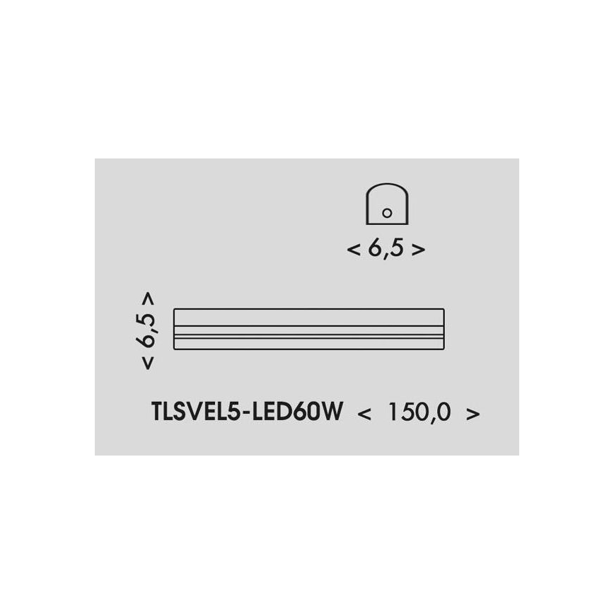 LED Fénycsöves lámpa VELO LED/36/48/60W/230V 3000/4000/6000K 150 cm fehér