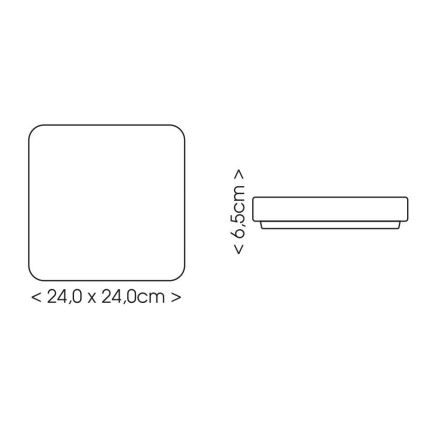 LED Fürdőszobai mennyezeti lámpa LUKY LED/12W/230V 4000K 24x24 cm IP44