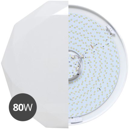 LED Dimmeres mennyezeti lámpa DIAMANT LED/80W/230V + távirányító