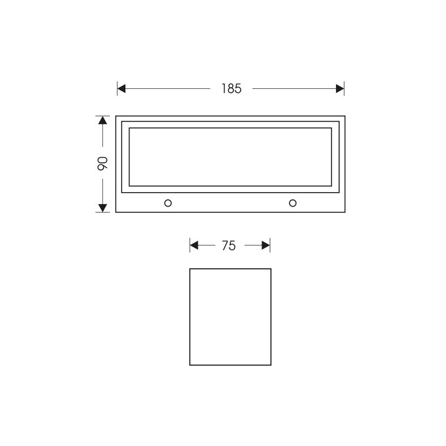 LED Kültéri fali lámpa OSKAR LED/12W/230V 4000K IP54