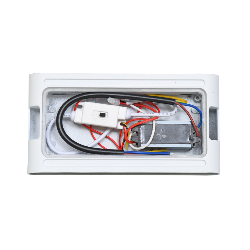 LED Kültéri fali lámpa BRICK 2xLED/6W/230V 3000/4000/6500K IP65 fehér