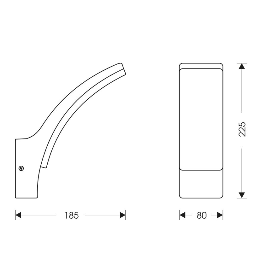 LED Kültéri fali lámpa érzékelővel RITA LED/12W/230V 4000K IP65