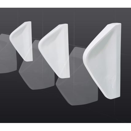 EcoStep 33001 - Piszoár elválasztó fal 57,5x36 cm kerámia/fehér