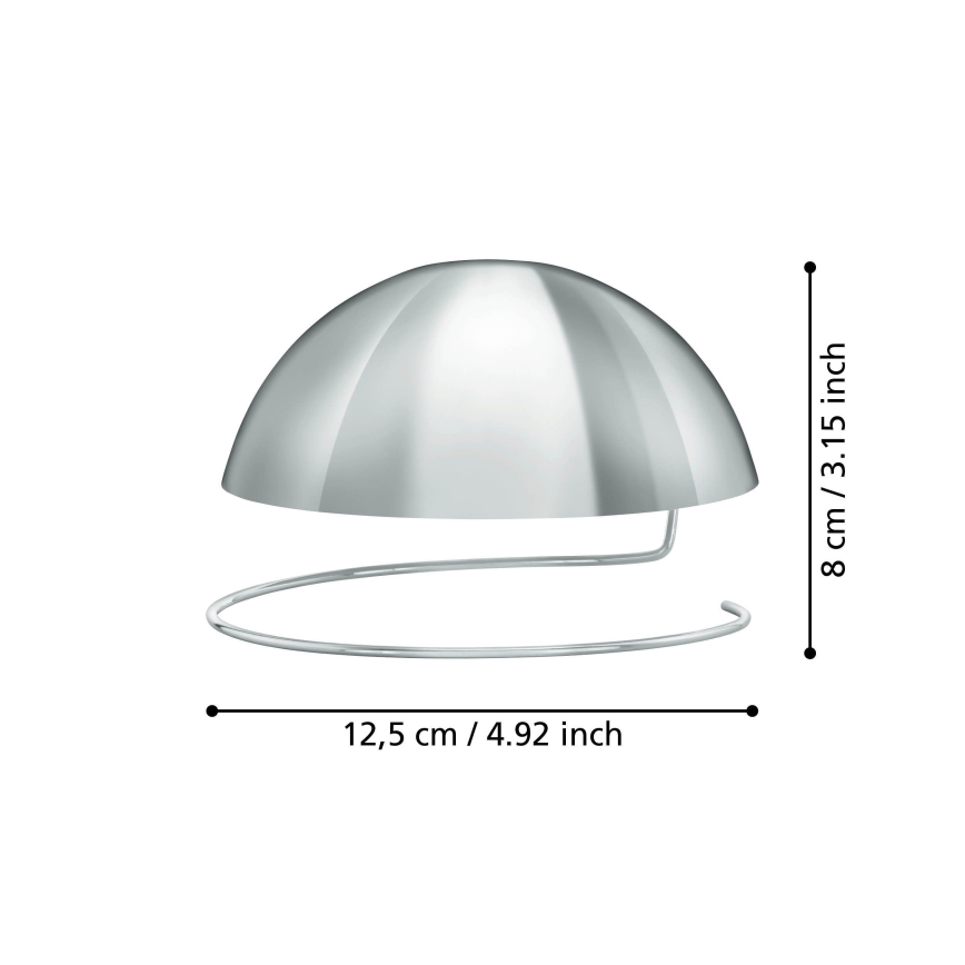 Eglo 11908 -  Dekoratív gömbsapka izzóhoz G125 fényezett króm