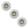 Eglo 12010076 - Készlet 3x LED Beépíthető lámpa 3xGU5,3/3W/230/12V