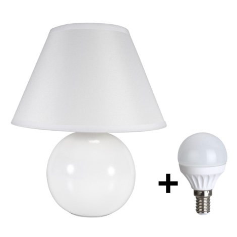 Eglo 23873 - LED Asztali lámpa TINA 1xE14/5W/230V fehér