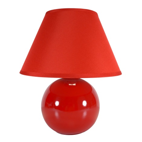 Eglo 23876 - Asztali lámpa TINA 1xE14/40W/230V piros
