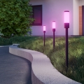 Eglo - 3 darabos RGB LED kültéri lámpa LED/1W/230V IP44 fekete + távirányító