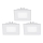Eglo - 3 darabos szett FUEVA 1 süllyesztett LED lámpatest, 1 LED/2,7W/230V, 8,5x8,5 cm