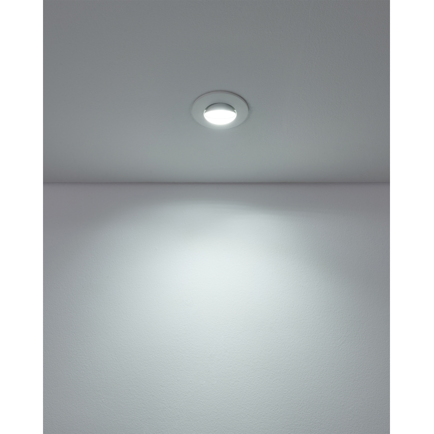 Eglo - SZETT 10xLED beépíthető mennyezeti lámpa LED/4,9W/230V 2700/4000/6500K átm. 9 cm fehér