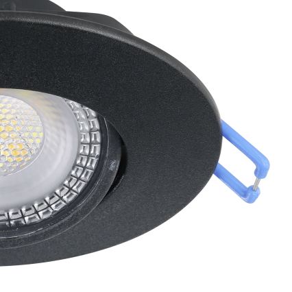 Eglo - 3 darabos LED beépíthető mennyezeti lámpa szett LED/4,9W/230V 2700/4000/6500K átmérő 9 cm fekete