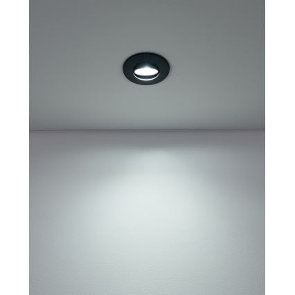 Eglo - 7 darabos szett beépíthető LED spotlámpa LED/4,9W/230V 2700/4000/6500K átm. 9 cm fekete
