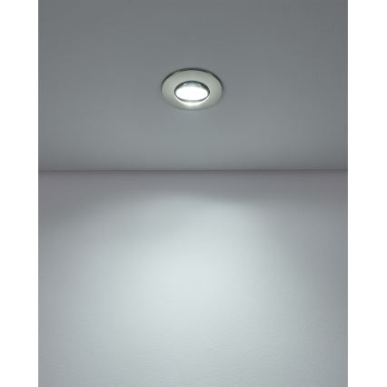 Eglo - SZETT 5x LED beépíthető mennyezeti lámpa LED/4,9W/230V 2700/4000/6500K átm. 9 cm matt króm