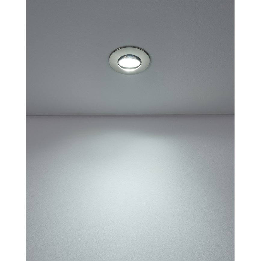Eglo - SZETT 5x LED beépíthető mennyezeti lámpa LED/4,9W/230V 2700/4000/6500K átm. 9 cm matt króm