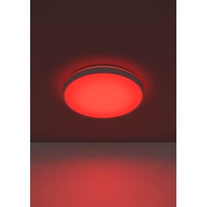 Eglo 300689 - LED RGBW fényerőszabályozható mennyezeti lámpatest MONTARELLINO-Z LED/18,5W/230V 2700-6500K átm. 38,7 cm fehér + távirányító