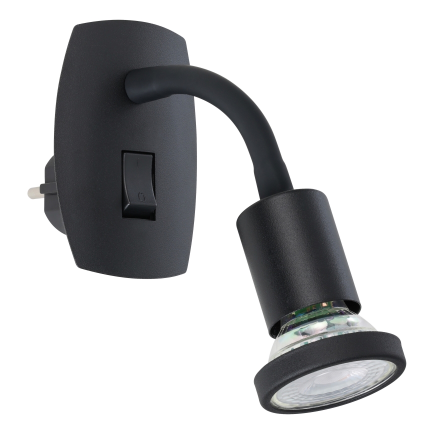 Eglo - LED konnektorba dugható lámpatest 1xGU10/4,5W/230V, fekete