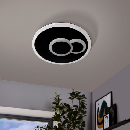 Eglo - LED Mennyezeti lámpa LED/7,8W/230V á. 20 cm fekete
