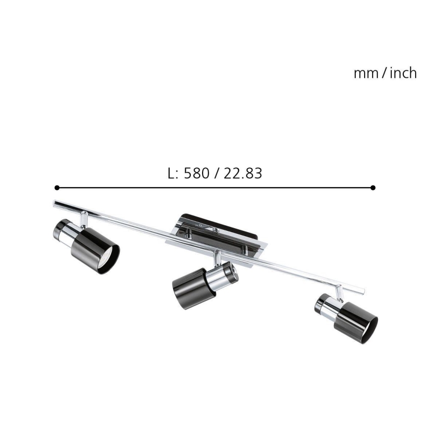 Eglo - LED Spotlámpa 3xGU10/5W/230V