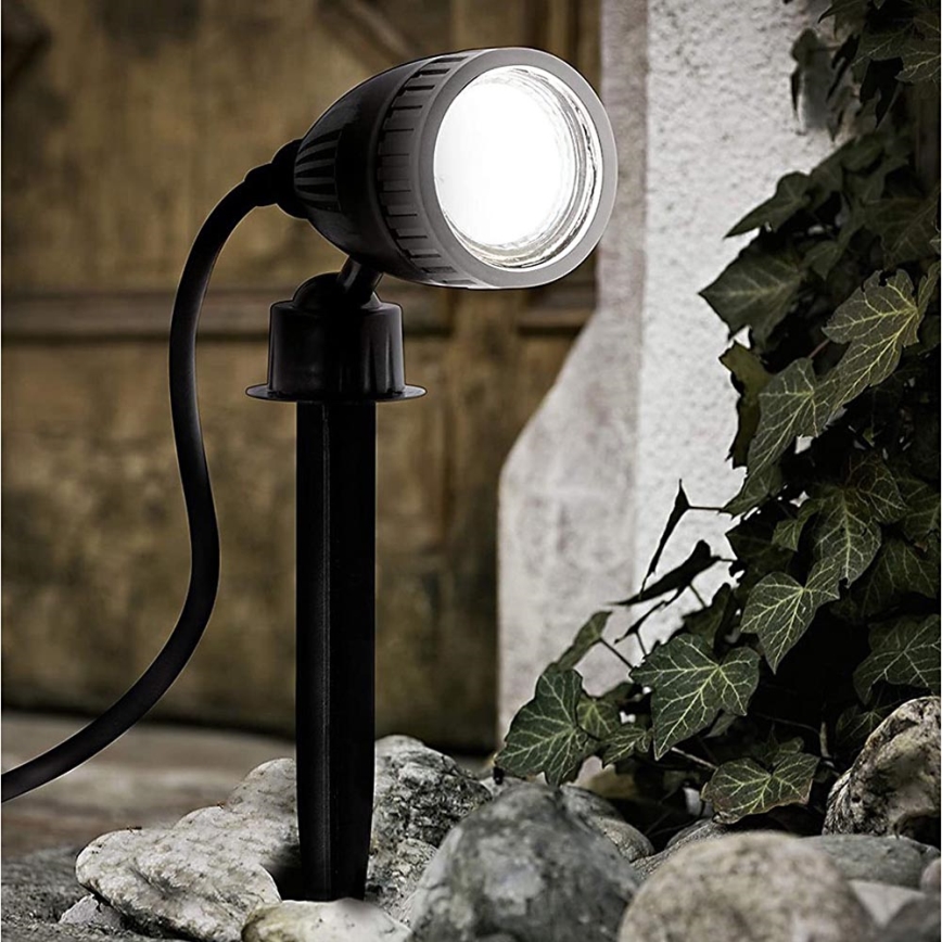 Eglo 31028 - 3 db-os RGBW LED kültéri lámpa NEMA-C 1xGU10/5W/230V 2700-6500K IP44 fekete + távirányító