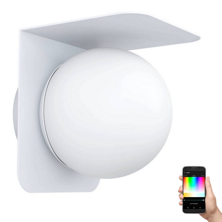 Eglo 31052 - LED RGBW dimmelhető kültéri lámpa CORRIENTES 1xE27/9W/230V IP44 fehér