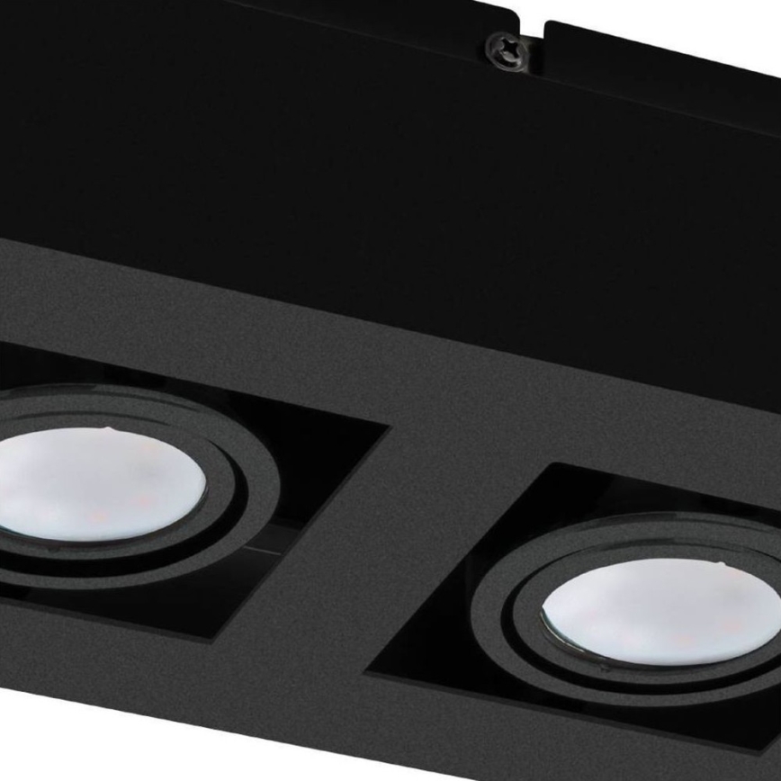 Eglo 31063 - MENDOZA LED spotlámpa 2xLED/4,7W/230V/3000K fekete