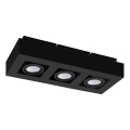 Eglo 31064 - LED spotlámpa MENDOZA 3xLED/4,7W/230V 3000K fekete