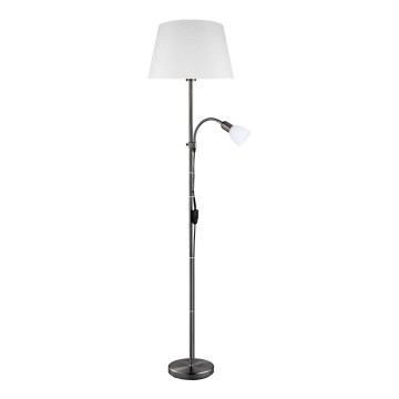 Eglo 31178 - Állólámpa ALMACEN 1xE27/60W/230V + 1xE14/25W fekete/fehér