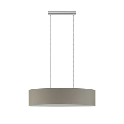 Eglo - Függeszték kábellel 2xE27/60W/230V taupe