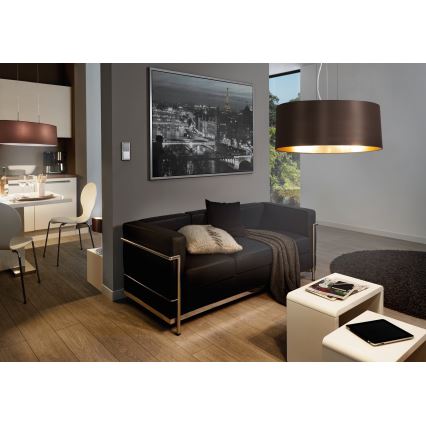 Eglo - Csillár kötélen 3xE27/60W/230V