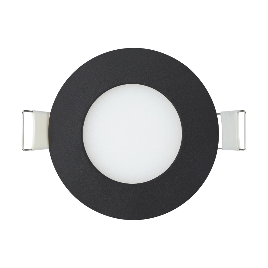 Eglo 31743 - 3 darabos szett, fényerőszabályozható LED fürdőszobai süllyesztett lámpa FUEVA-Z LED/2,8W/230V 2700-6500 K IP44 fekete átmérő 8,5 cm