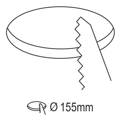Eglo 31744 - LED fényerőszabályozható fürdőszobai süllyesztett mennyezeti lámpa FUEVA-Z LED/10,5W/230V 2700-6500K IP44 fekete átm. 16,5 cm