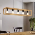 Eglo 32143 - BLACKCROWN kábeles függeszték, 5xE27/40W/230V, barna