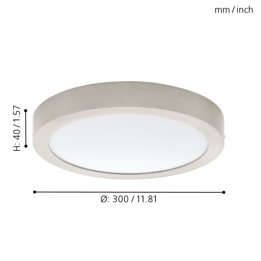 Eglo 32443 - LED mennyezeti lámpa FUEVA 1 LED/24W/230V Ø 30 cm